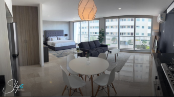 Loft en Brezza Towers en Cancún con amenidades premium