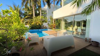 Residencia en Puerto Cancún frente al golf